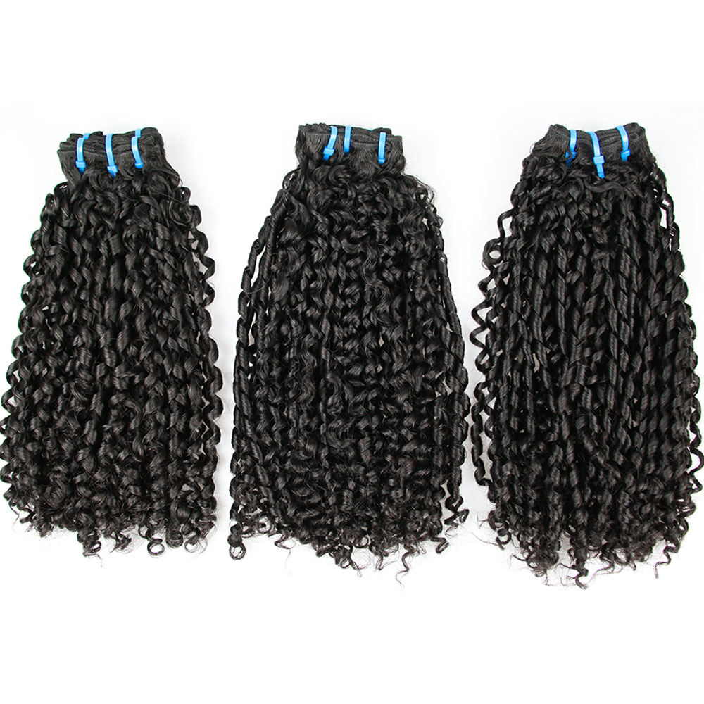 Stema Double Drawn Curly Virgin Human Hair Bundle